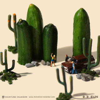Illustration for article titled This Japanese Artist Creates a New Diorama Every Day